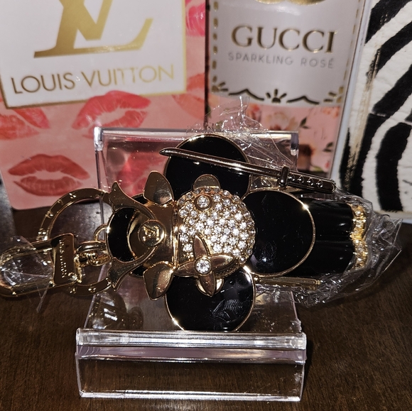 Black and Gold Samurai Bag Charm/Keychain - Picture 3 of 5